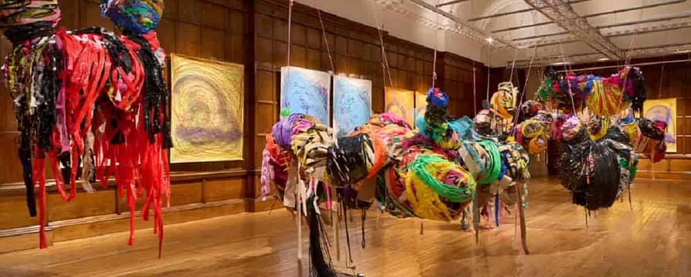 Sculpture by Nnena Kalus on display at the Turner Prize 2025, Cartwright Hall Art Gallery. One of the Artists with Disabilities making impact in the contemporary art world