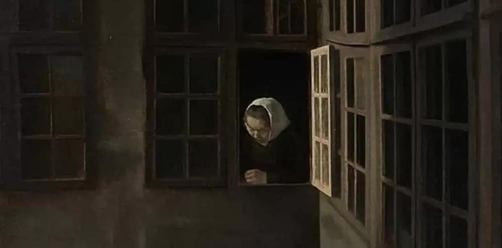 Vilhelm Hammershøi painting from the John L. Loeb Jr. Danish art collection auction at Phillips.