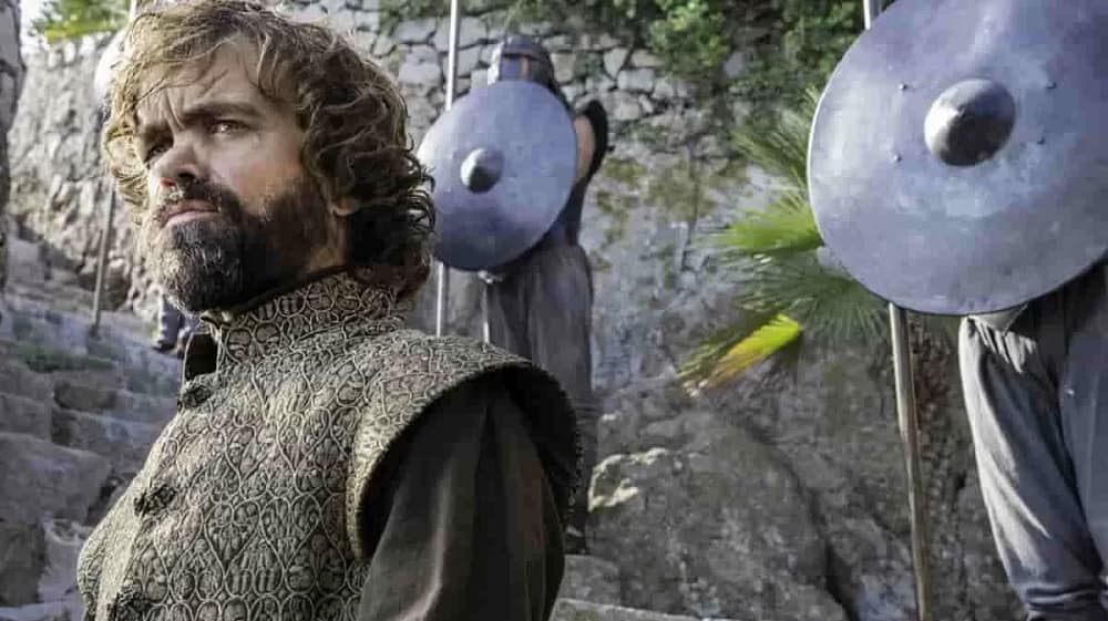 A scene from the Game of Thrones. Costumes and props from the show were part of Game of Thrones Auction