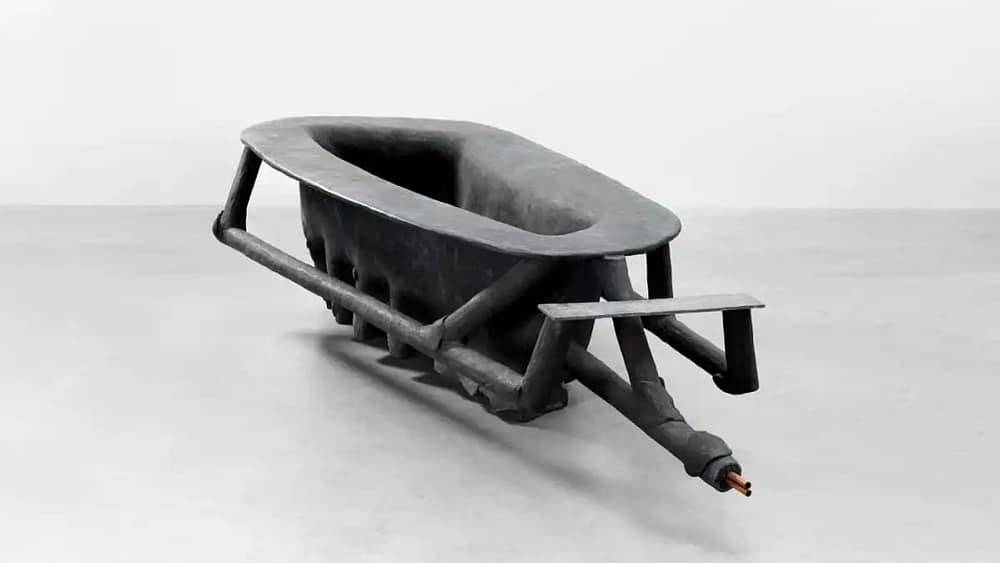 Joseph Beuys: Bathtub for a Heroine on display at the