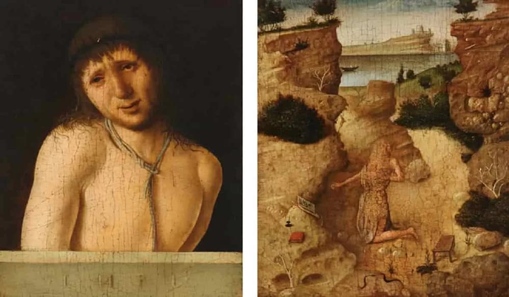 Antonello da Messina painting, Ecce Homo Saint Jerome in Penitence circa 1430 1479 bought by the Italy’s Ministry of Culture for an impressive $14.9 million