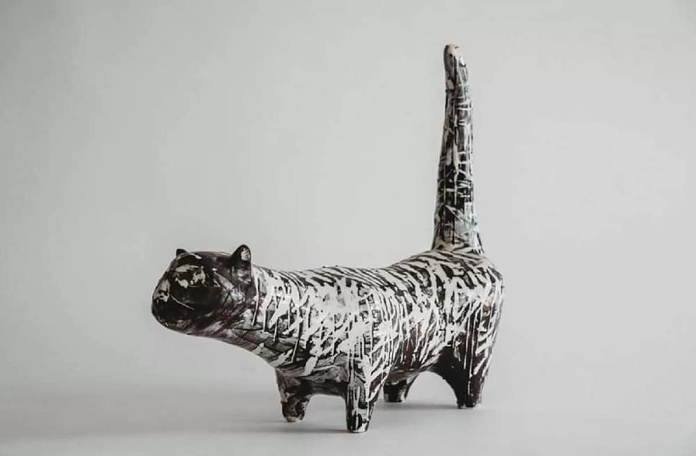 David Hockney's ceramic cat