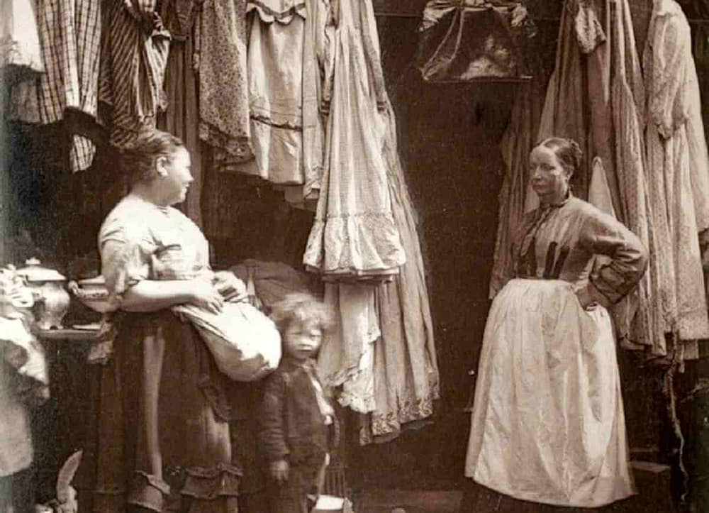 Image: The Old Clothes Of St. Gile, a photograph by John Thomson from 'Street Life in London', 1877, by John Thomson and Adolphe Smith