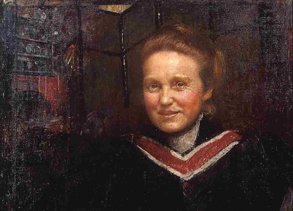 Celebrating women with this portrait painting of Dame Millicent Fawcett, a British feminist, who fought for women's suffrage, by Annie Louisa Swynnerton