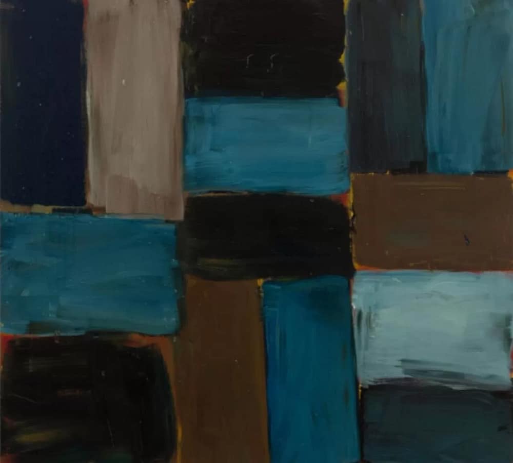 1. Sean Scully’s Tappan Deep Brown Blue in Sotheby’s Royal Academy of Arts auction