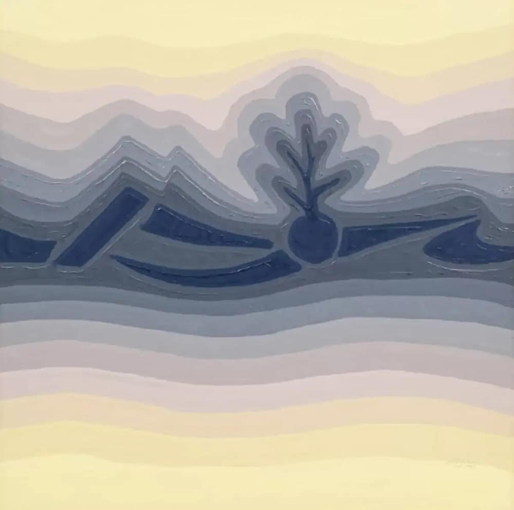 Mohammed-Al-Saleem-Untitled is one of the major highlights of Sotheby’s Origines II, an art auction driving the Saudi Arabia art market.