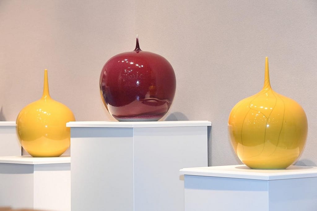 Image: Three beautiful ceramics on display at the Baltimore Art, Antique & Jewelry Show on Labor Day weekend