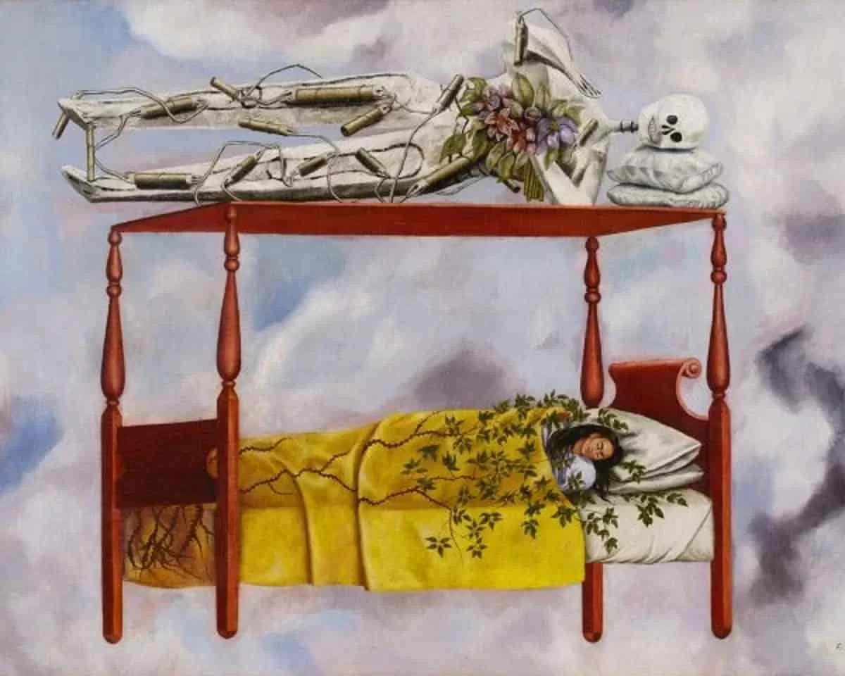 Frida Kahlo painting El Sueño (La Cama), 1940 coulc make auction record