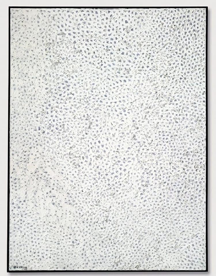 Image: Yayoi Kusama, White No. 28 (1960) combines different shades of white to achieve a kinetic movement . Example of an exceptional piece by one of the top female artists- News