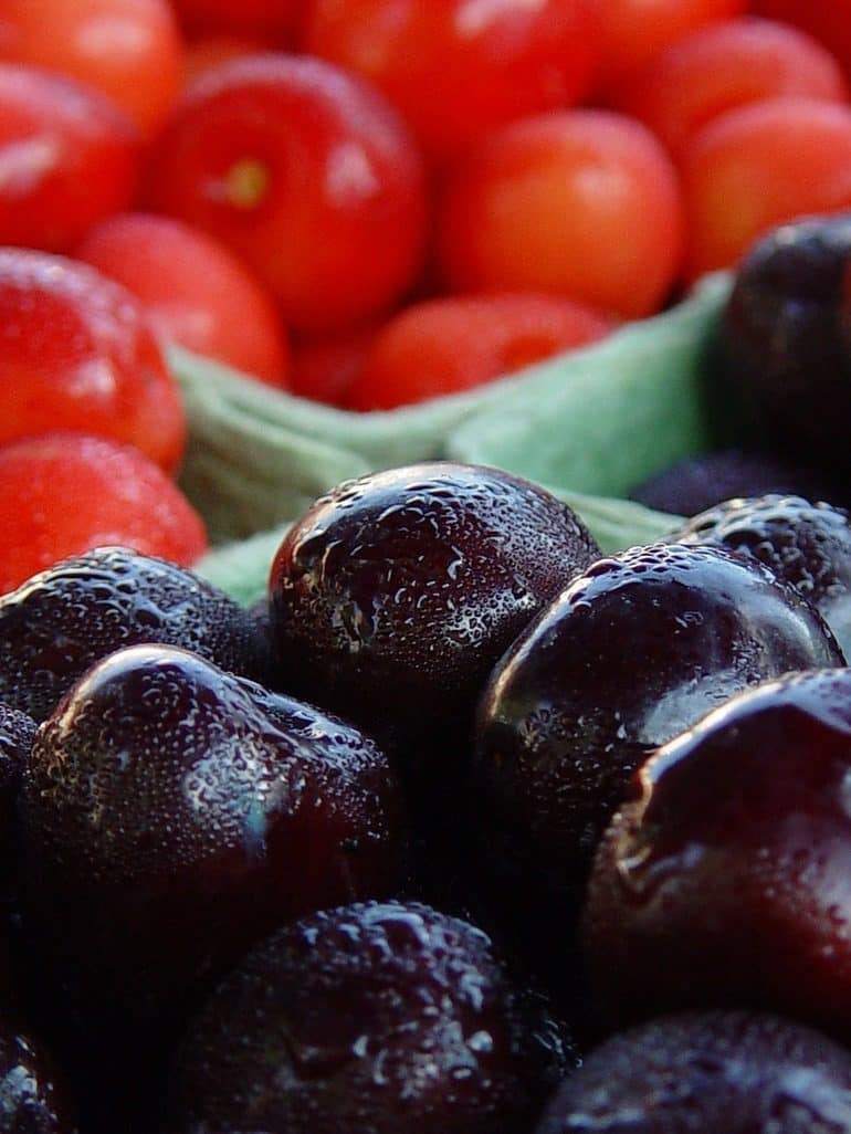 Image: Traverse Cherries are some of the fruits that can be found at the Baltimore Farmers Markets