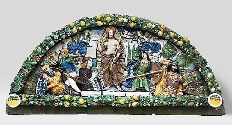 The Resurrection- Image: Giovanni della Robbia's The Resurrection of Christ, made from glazed terracotta on display at the Brooklyn Museum for the First Time in Two Decades Following a Major Restoration