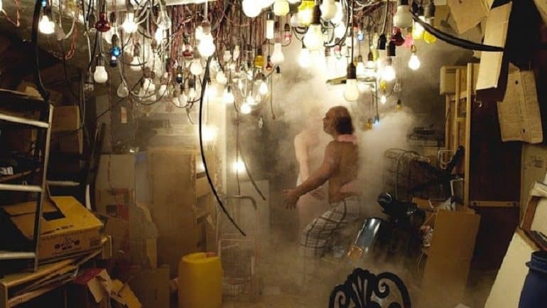 Image: Video art installation by Ho Tzu Nyen, a top Asian artist whose artwork was part of the show at the Solomon R. Guggenheim Museum, New York