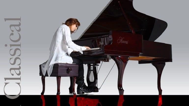 Image of Yoshiki, one of Asia’s top musicians plays the piano, an act he has to perform at the Baltimore Convention Center during Otakon 2014-Yoshiki, the multi-talented founder of X-Japan and Asia's influential musical artists is set to thrill fans at Otakon- Yoshiki videos
