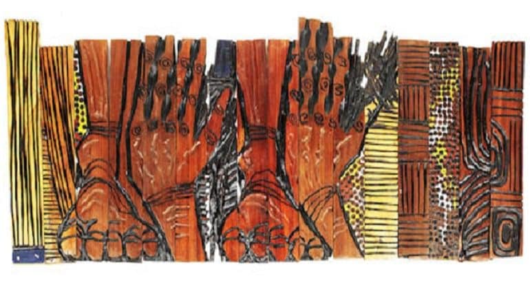 El Anatsui's Crowd Awaiting in 10 pieces, was one of the top lots at Bonhams Modern Africa Auction-News