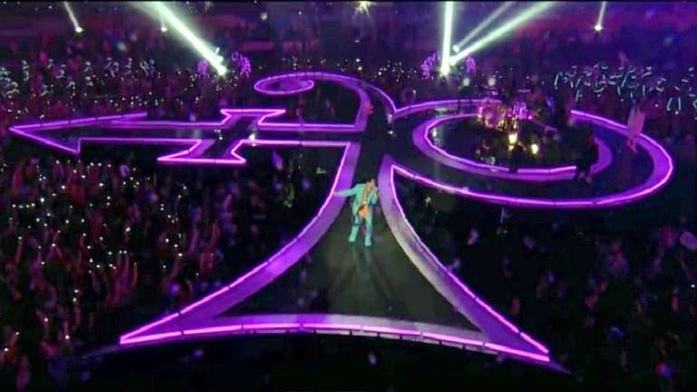 Image: Prince performing Purple Rain at the Super Bowl XLI Halftime Show is one of music videos fans are watching on YouTube