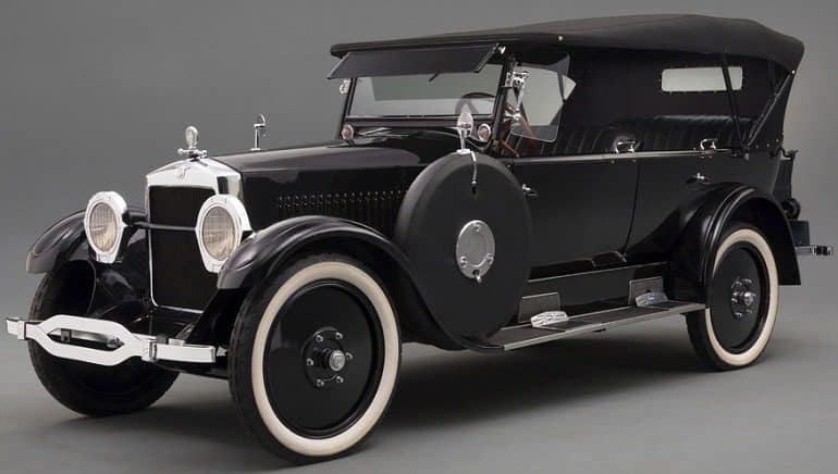 Image: Black beautiful 1923 Studebaker Big Six Speedster was not only a beauty but also speed machine used for car racing even in the depression era. Classic Cars