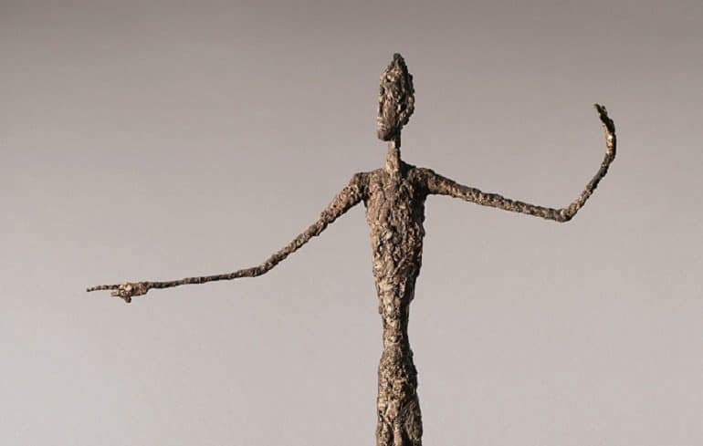 Image: Alberto Giacometti Pointing Man (L’homme au doigt) is a bronze sculpture expected to surpass all estimates: Video
