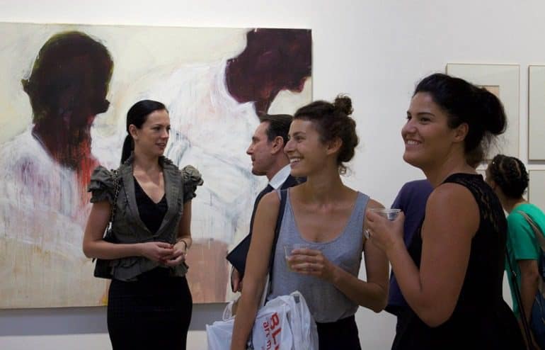 Image: Guests at the opening of the exhibition 'Guess Who's Coming to Dinner'-Art