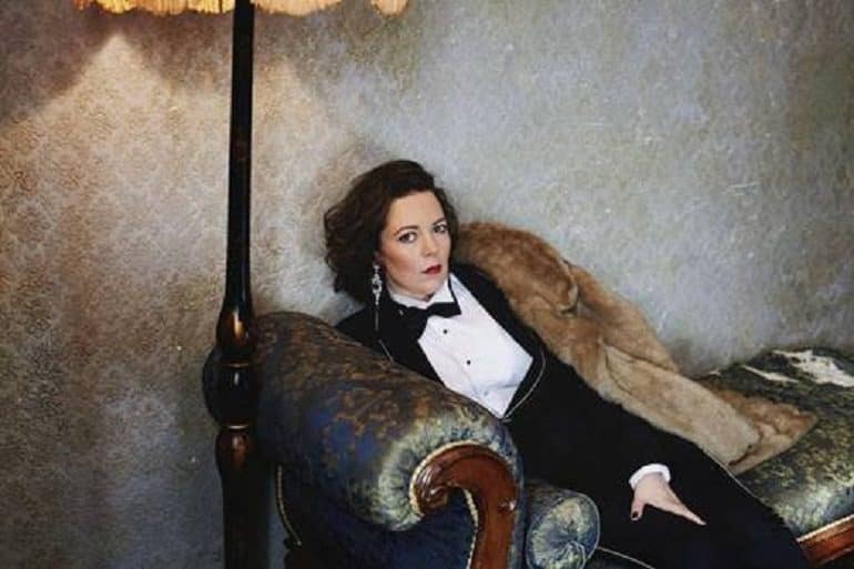 Image: Olivia Colman, one of British celebrated actress posses for the camera in this portrait photograph by Hana Knizova, winner of the John Kobal New Work Award