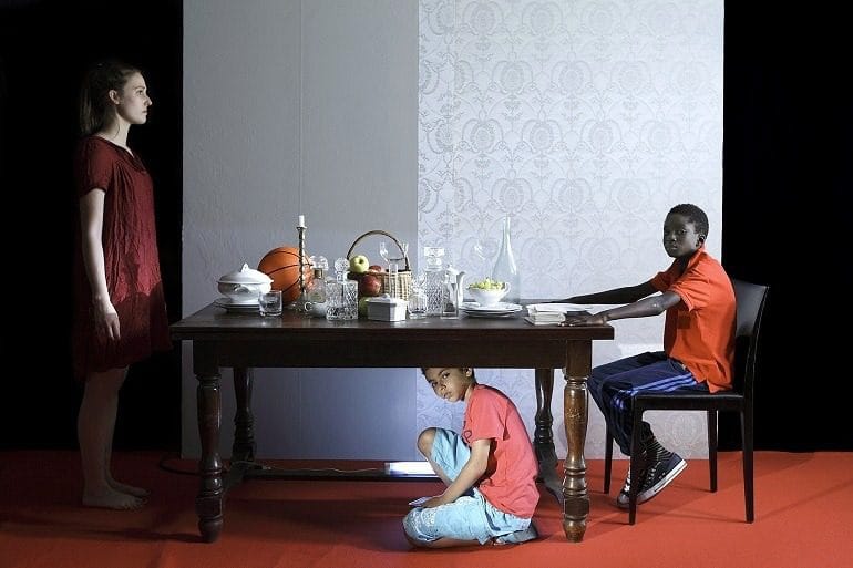 African Artists- Image: Halida Boughriet's Diner des anonymes, 2014 is a Color photograph, by one of the African Artists in Guess Who’s Coming to Dinner?-Art News