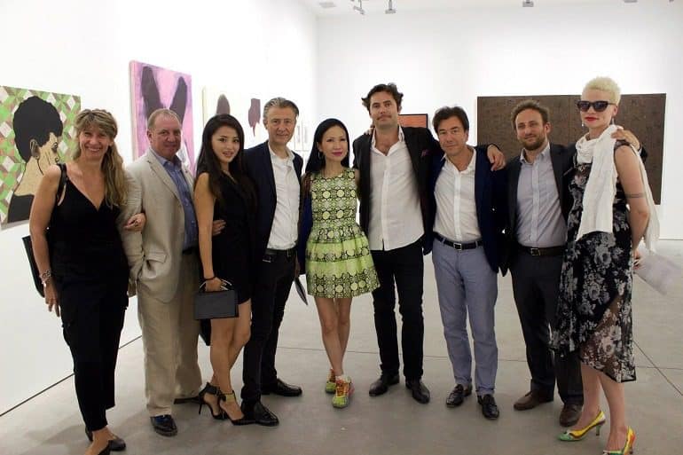 Image: Matthew, Drutt-Jerome,Sans-Chiu Ti, Jansen Jerome, Neutres-and DavidGimbert at the exhibition opening Guess Who's Coming to Dinner?-Art.2