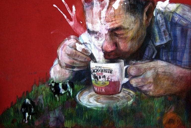 Image: Vivian Ho's painting titled 'Everything Expires' was created using pastel, poster color and color pencil on paper- Everyday life in Hong Kong