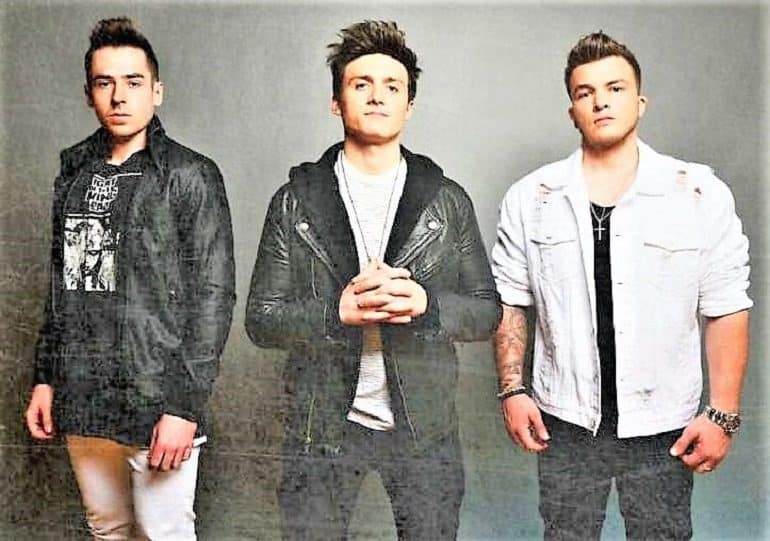 Image: Picture of the Evaride band up of Josh Devine, Sean Michael Murray, and Hayden Maringer that just released a new single What's It All For?