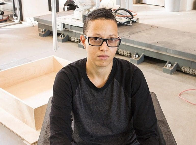 Image: Portrait photograph of V. Mitch McEwen who was just appointed curator of the New Museum IdeasCity initiative