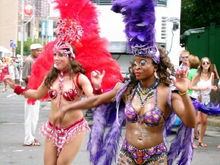Image: Brazilian Samba Dancers at Artscape Festival where art fans also appreciated ceramics on display