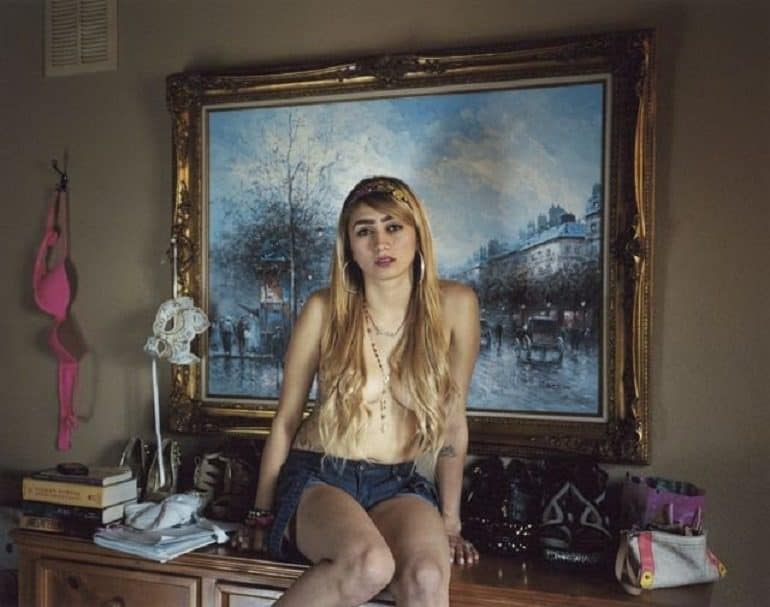 Image: Photograph of Ruby, one of the working girls at the Wild Horse Ranch , one of the Nevada Brothels visited by Jane Hilton for her photography project