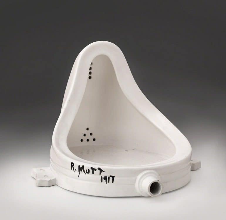 Image: Fountain, a readymade sculpture by Marcel Duchamp on display at the Philadelphia Museum of Art examines the career of the controversial artist and his readymades