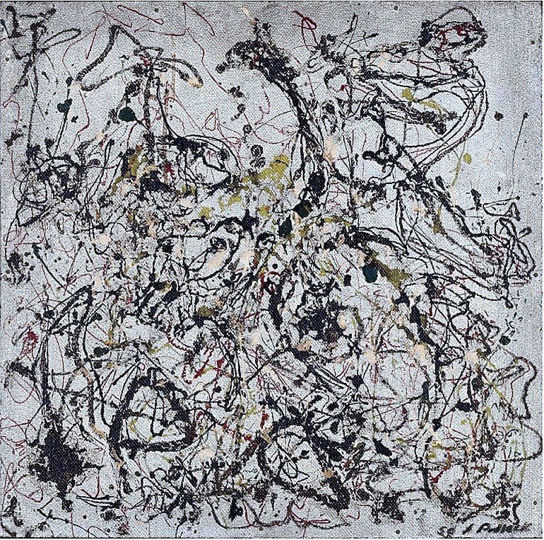 Image: No. 16, an oil on Masonite painting by Jackson Pollock, is at the center of controversy in Brazil as the Museum of Modern Art in Rio decides to sells the only Jackson Pollock Painting on public view to deal with financial struggles and deal with future plans