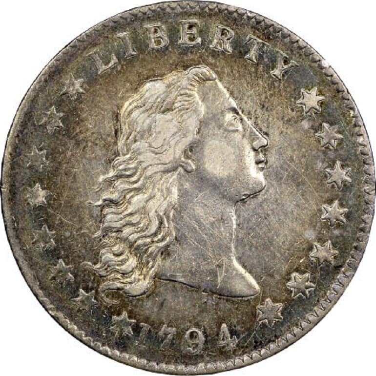 Image: A 1794 rare and valuable silver dollar coin-rare coins