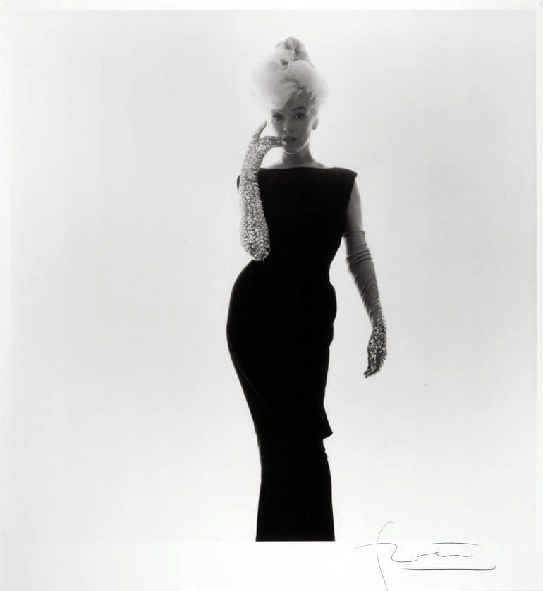 Image: Bert Stern, Marilyn Monroe, Sequined Gloves, 1962, an archival pigment print made great impact at auction
