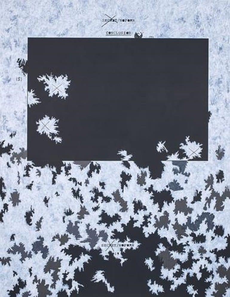 Image: Art meets government document of the planning and execution of the Iraq War and war in Afghanistan